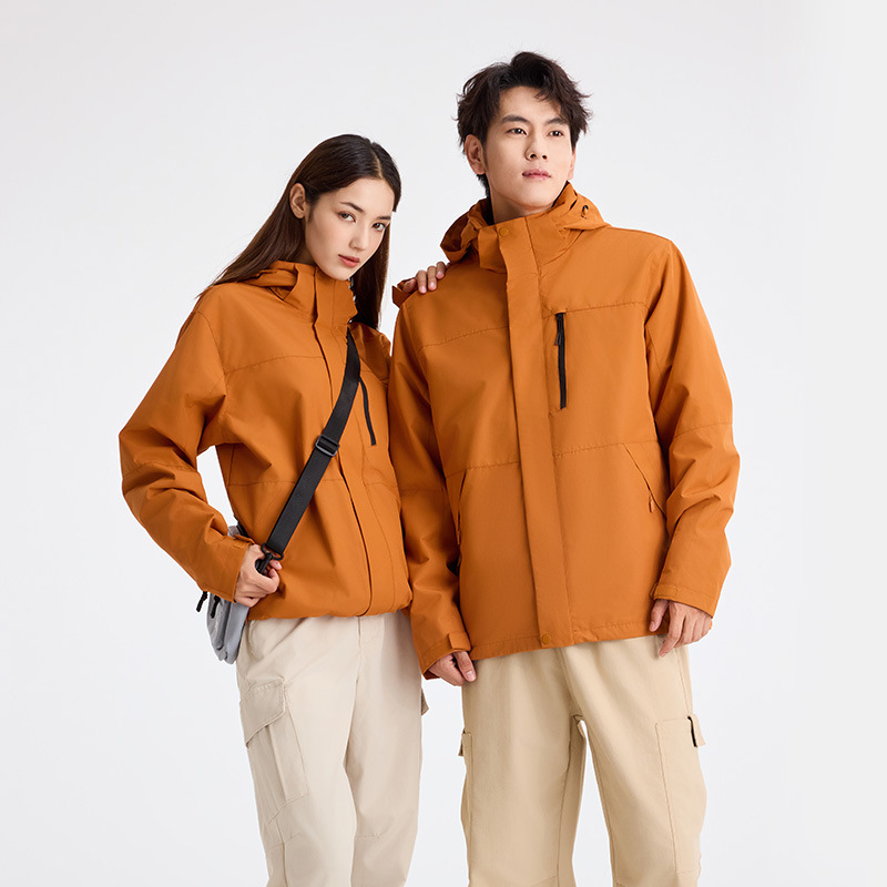 三合一冲锋衣可拆卸男保暖外套户外防风防雨登山服进藏徒步女定制95588,95586