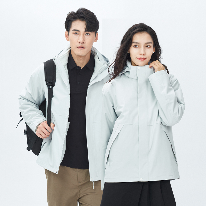 防暴雨级硬壳户外三合一冲锋衣女可拆卸防水男耐磨透气登山服工厂230831男230832女